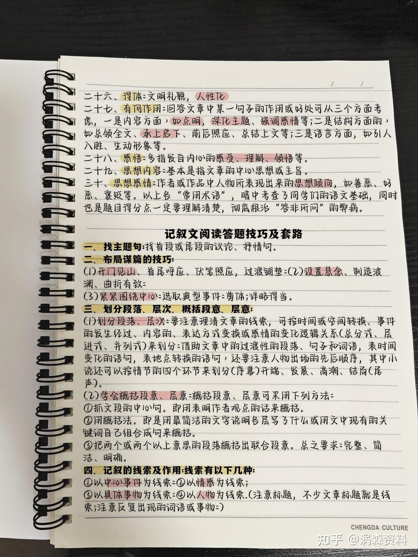 语文阅读理解答题模板 - 知乎
