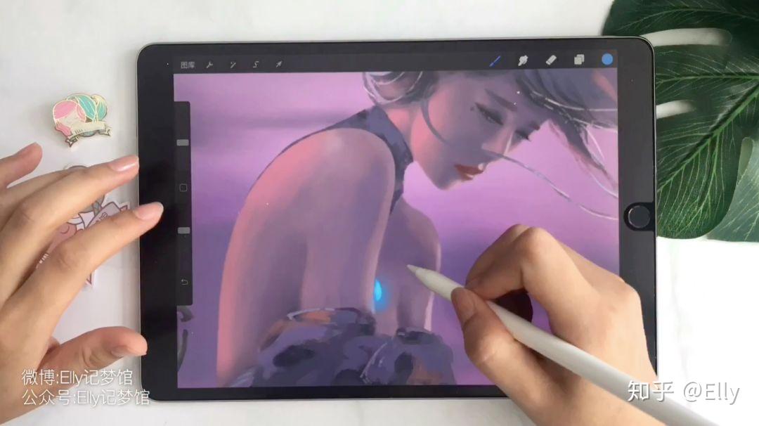 ipad绘画用procreate画海琴烟