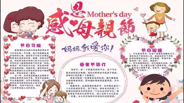 母亲节手抄报 | 手抄版模板合集+文字素材,孩子绝对不能错过!(母亲节手抄报简单易学图片)