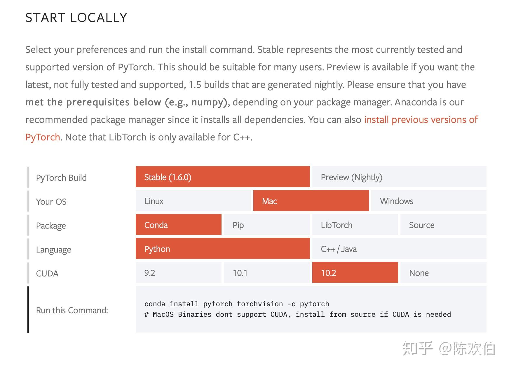 Mac pytorch 