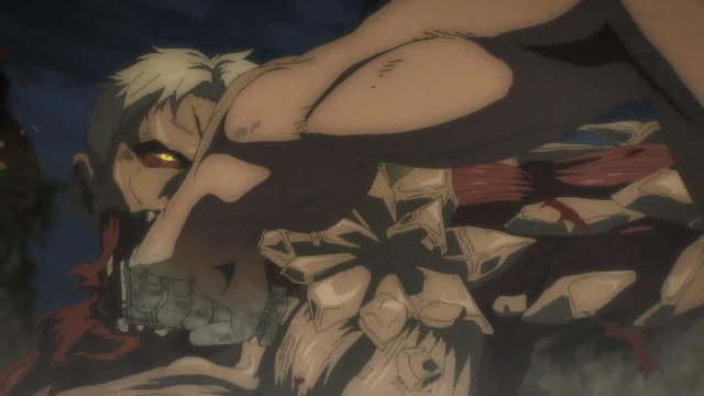 进击的巨人第8话莱纳强势登场结果帅不到5秒不愧是门之巨人