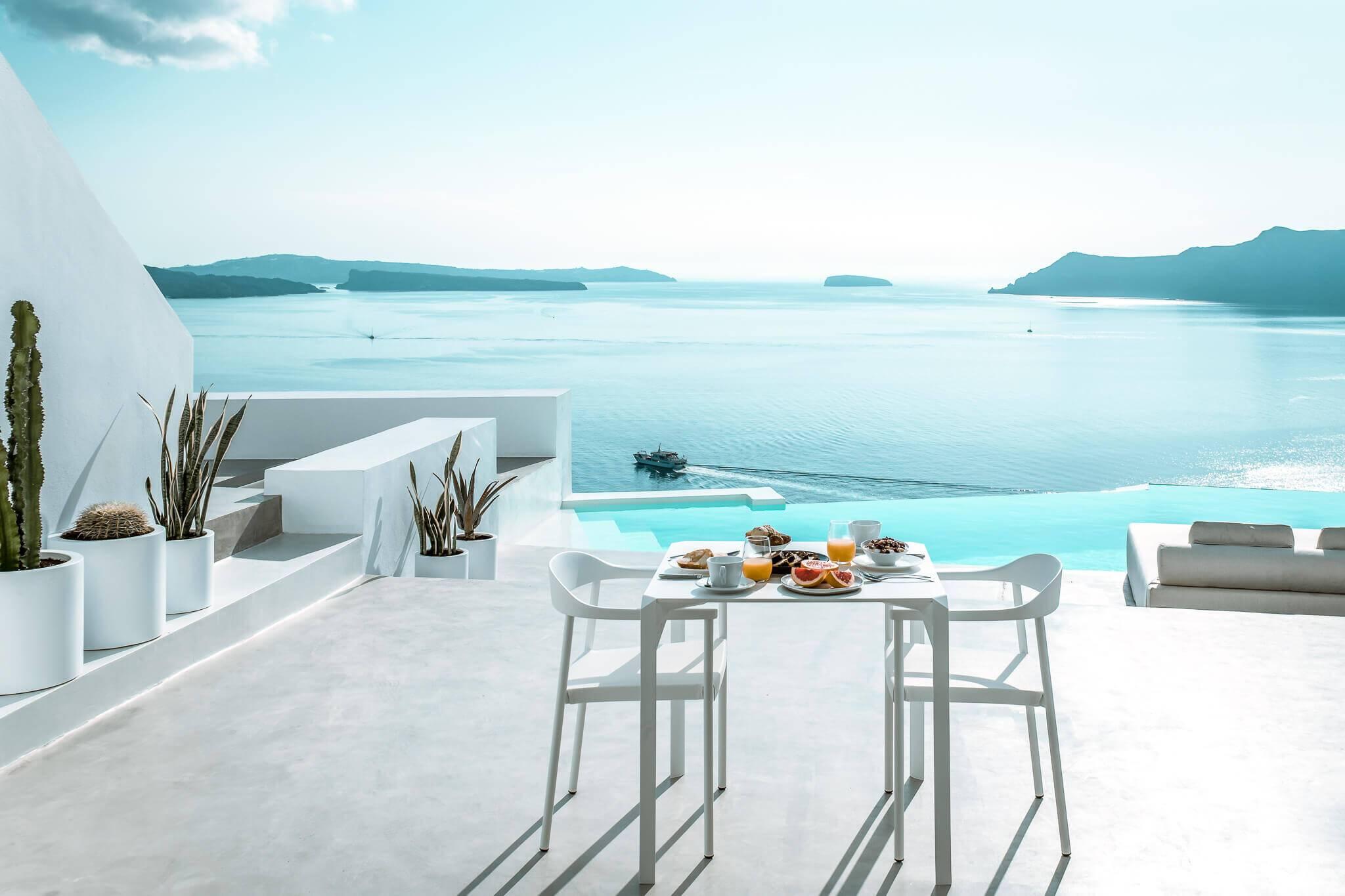 梦回希腊圣托里尼岛梦幻酒店 | SOHO设计区
