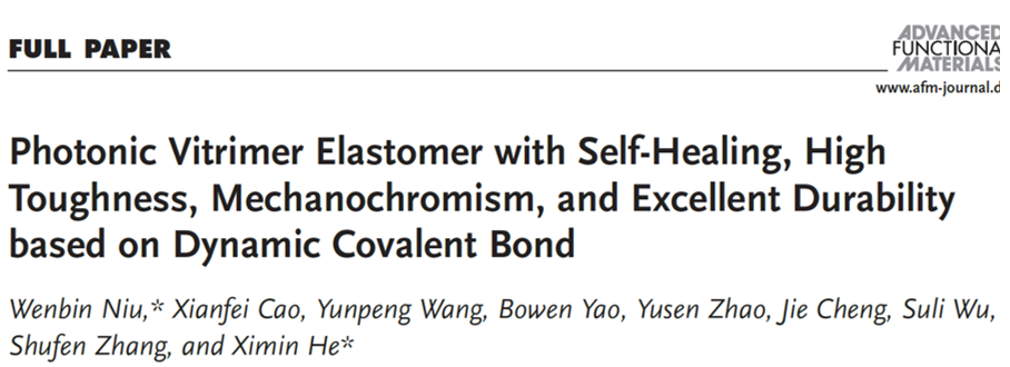 ucla贺曦敏团队afm首例自愈合光子类玻璃高分子弹性体