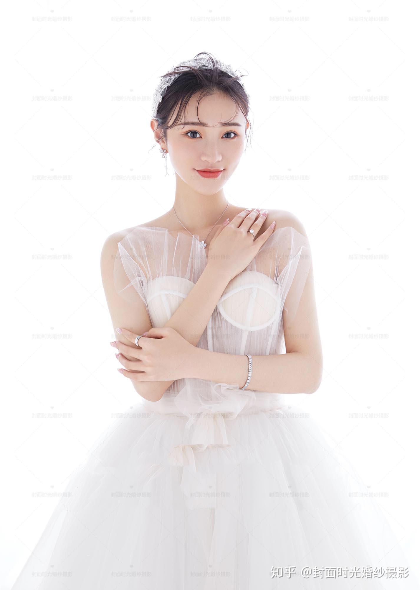 个性婚纱照の白月光新娘造型