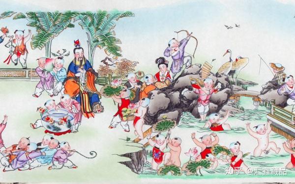 杨柳青年画百子图的寓意是什么?