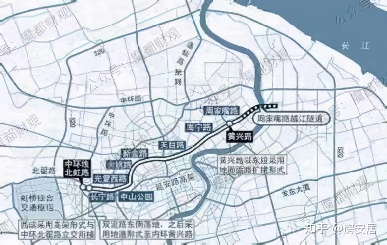 举例来讲,北横通道节点上的西藏北路,本来是一条南北向城市次干道.