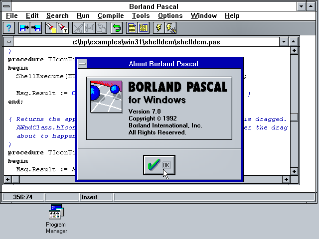 Borland Pascal 7.0