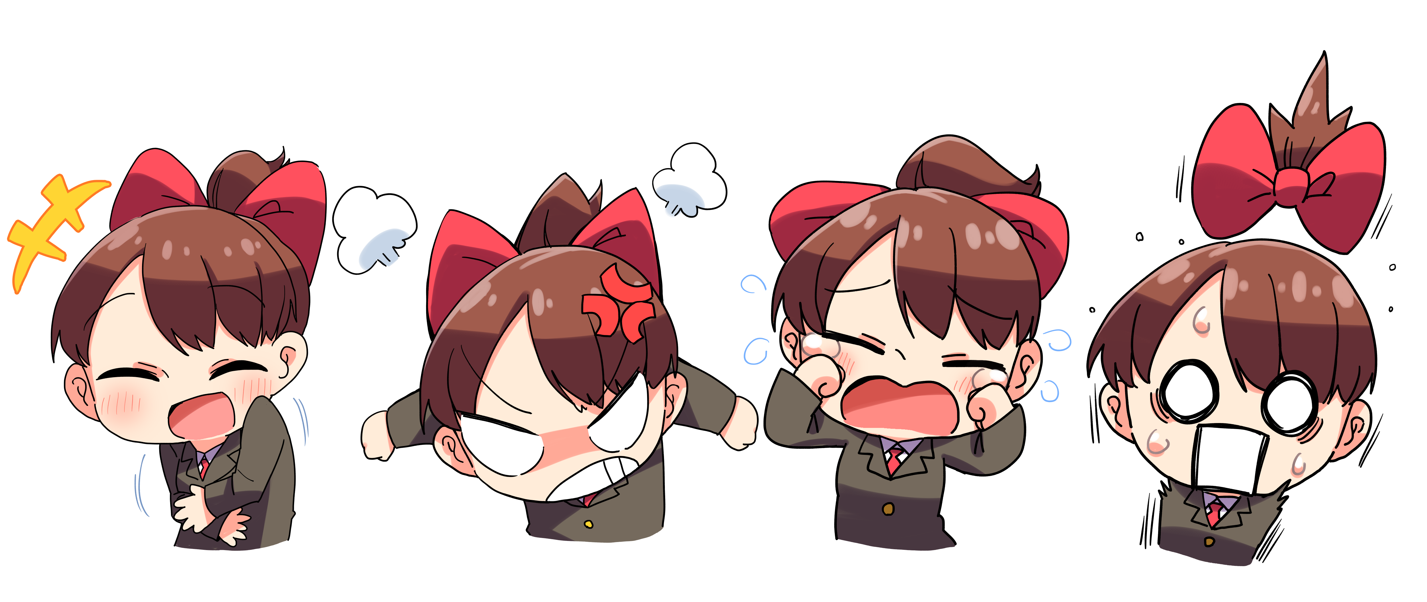 看完秒懂のq版卡通面部表情画法万能q版表情速上手