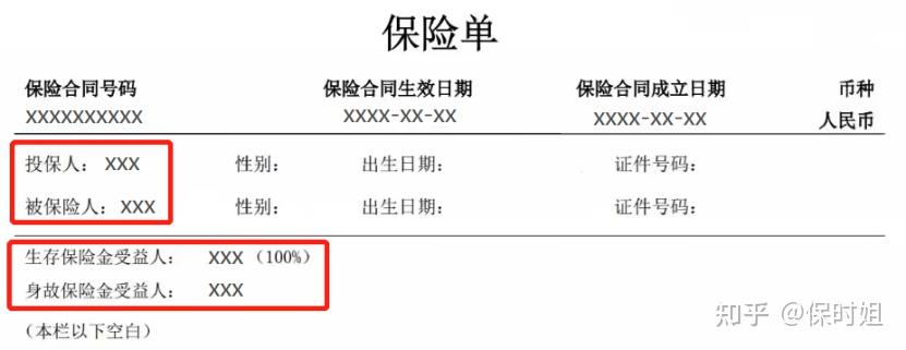 保单上的这三个名字,不要乱填! - 知乎