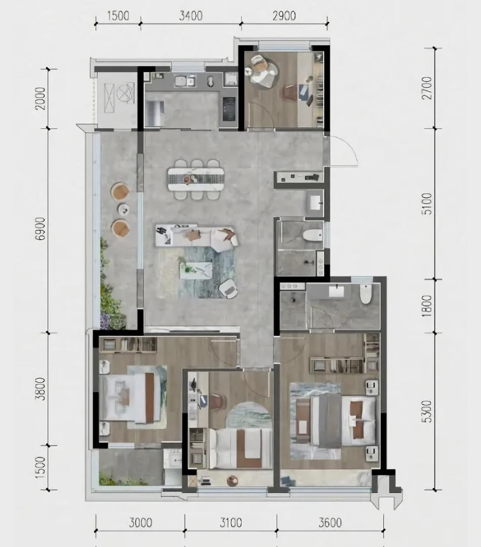 杭州选房攻略：杭与城139㎡户型居住投资价值综合分析点评 - 知乎
