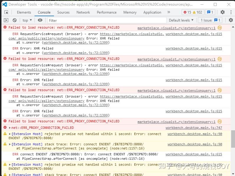 VSCode XHR Failed vscode-xhr-failed