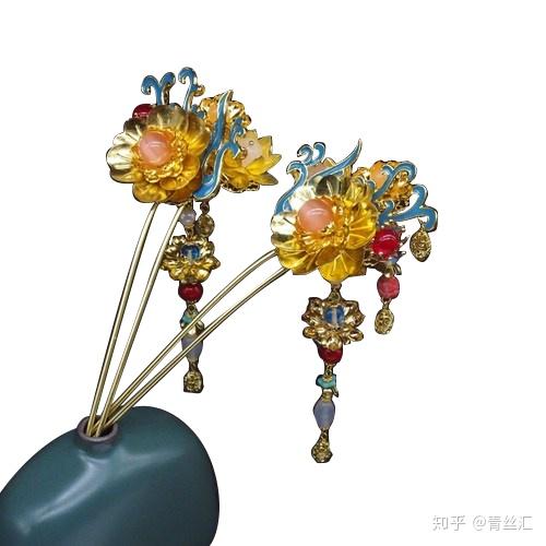 中国古代女子发饰簪钗步摇华胜篦钿