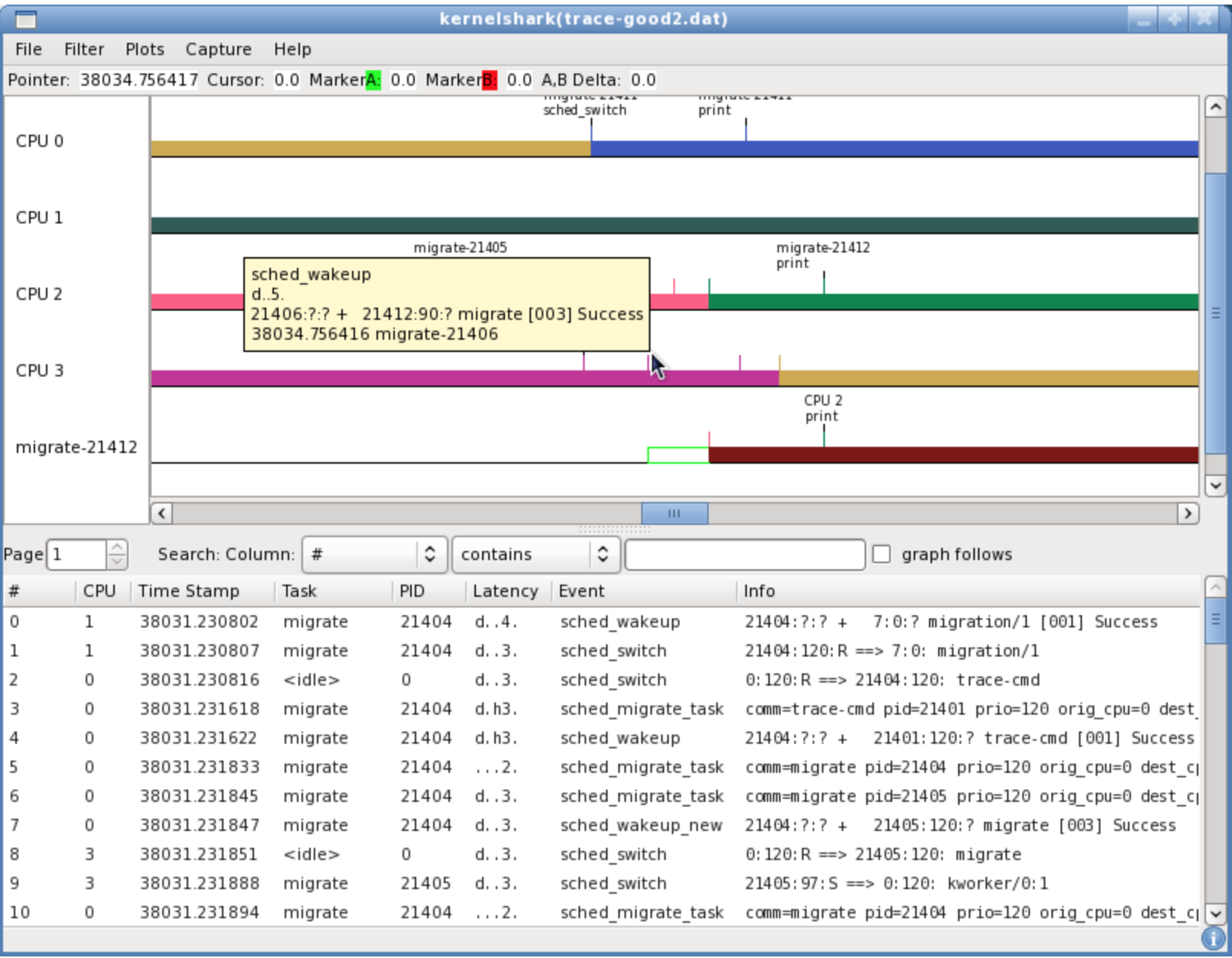 trace-cmd list functions