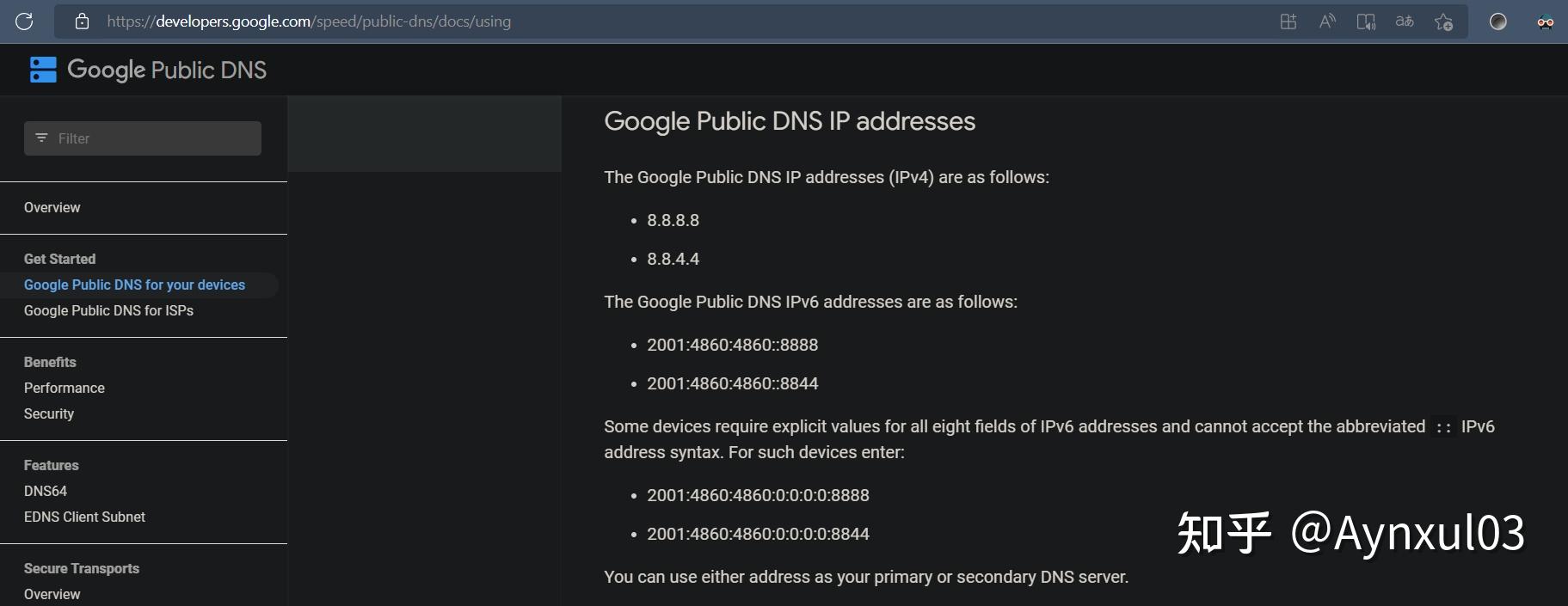 IPv6 DNS ipv6 dns