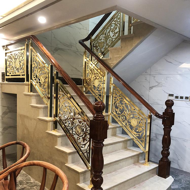 镀金纯铜楼梯扶手见识金色的魅力