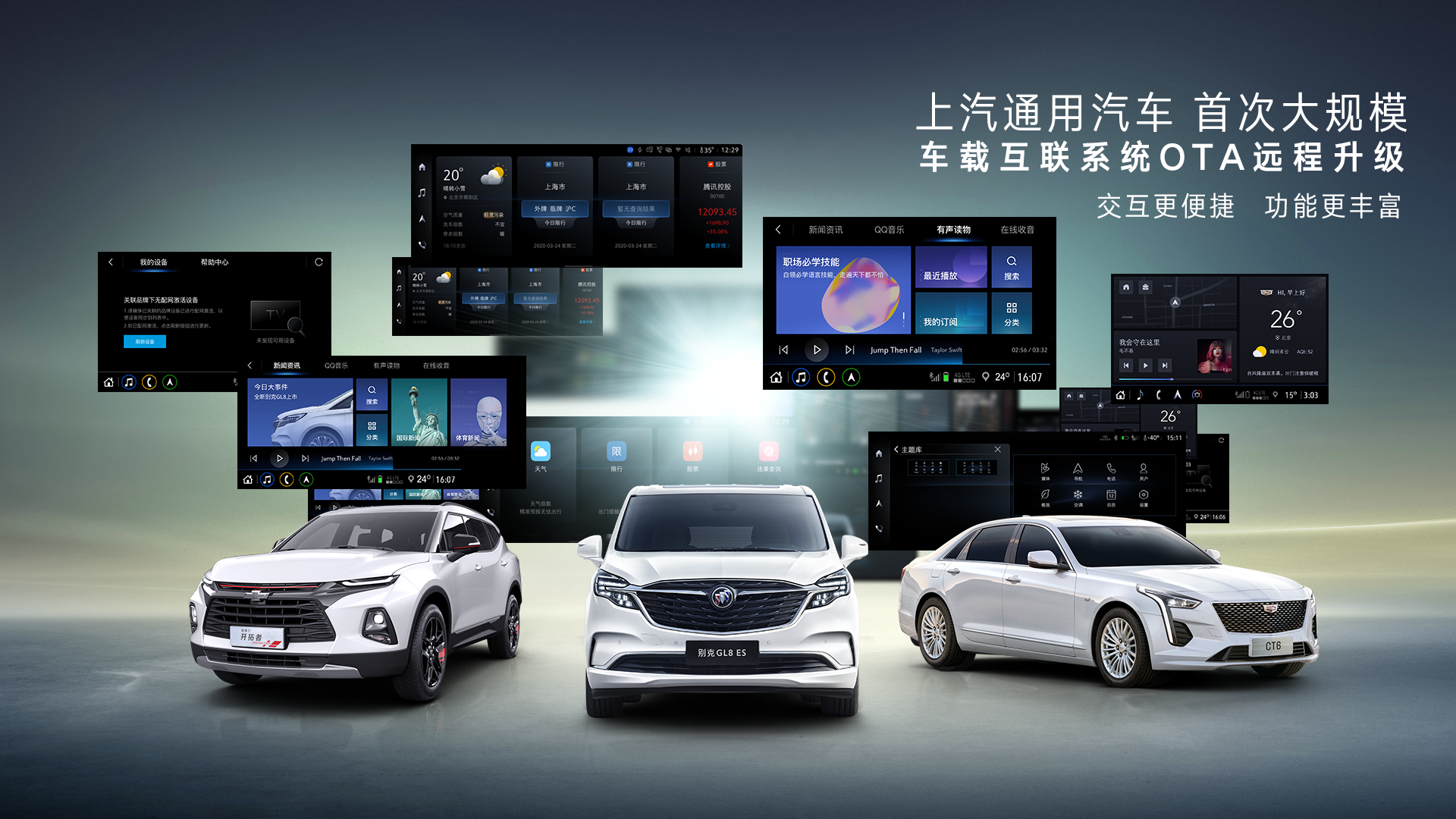 上汽通用启动车载互联系统ota升级覆盖旗下80以上的车型