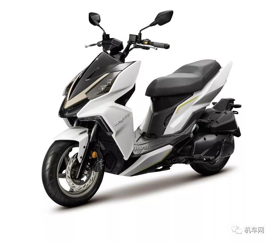 约24万元单摇臂前后abs三阳运动踏板drg158正式发布