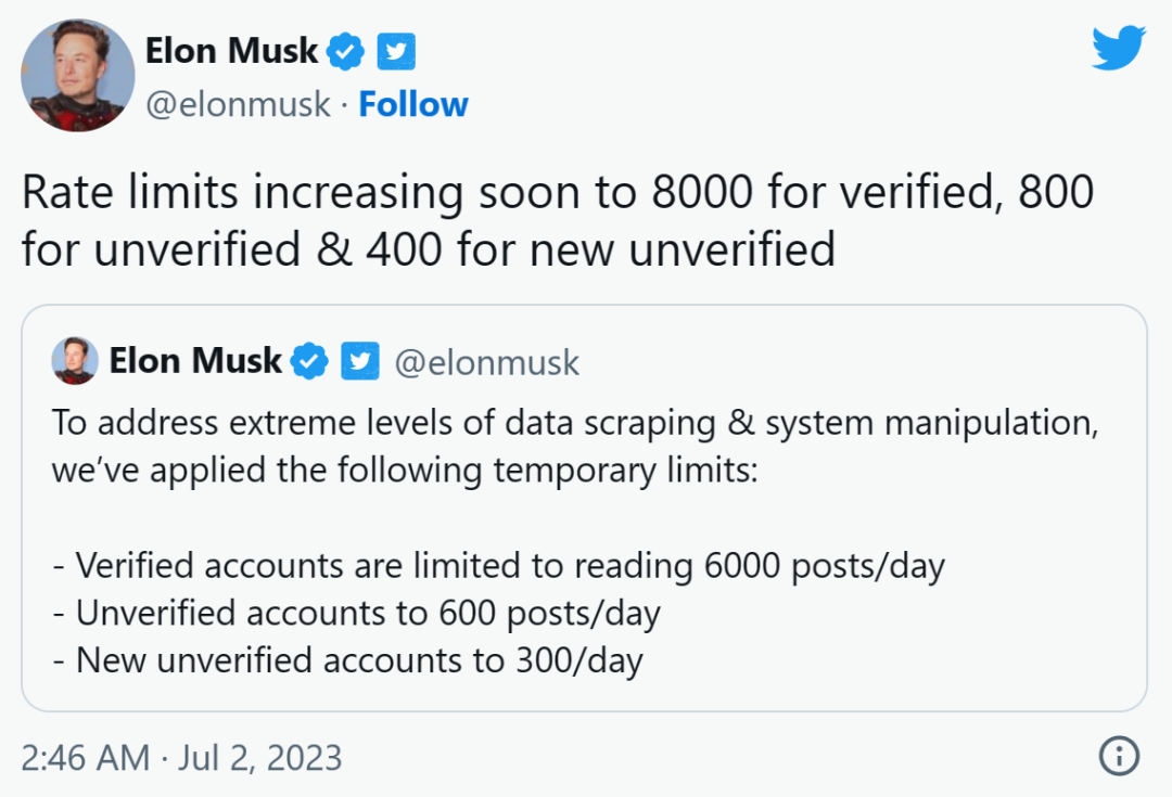 推特「崩了」：不登录不让看、推文数量严格设上限，马斯克反复横跳- 知乎