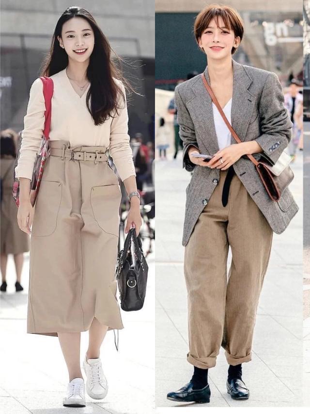 韩国女生秋天衣服搭配