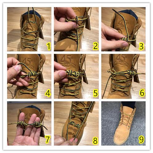 马丁靴鞋带的各种系法图片