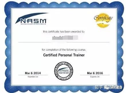 nasm美国国家运动医学会