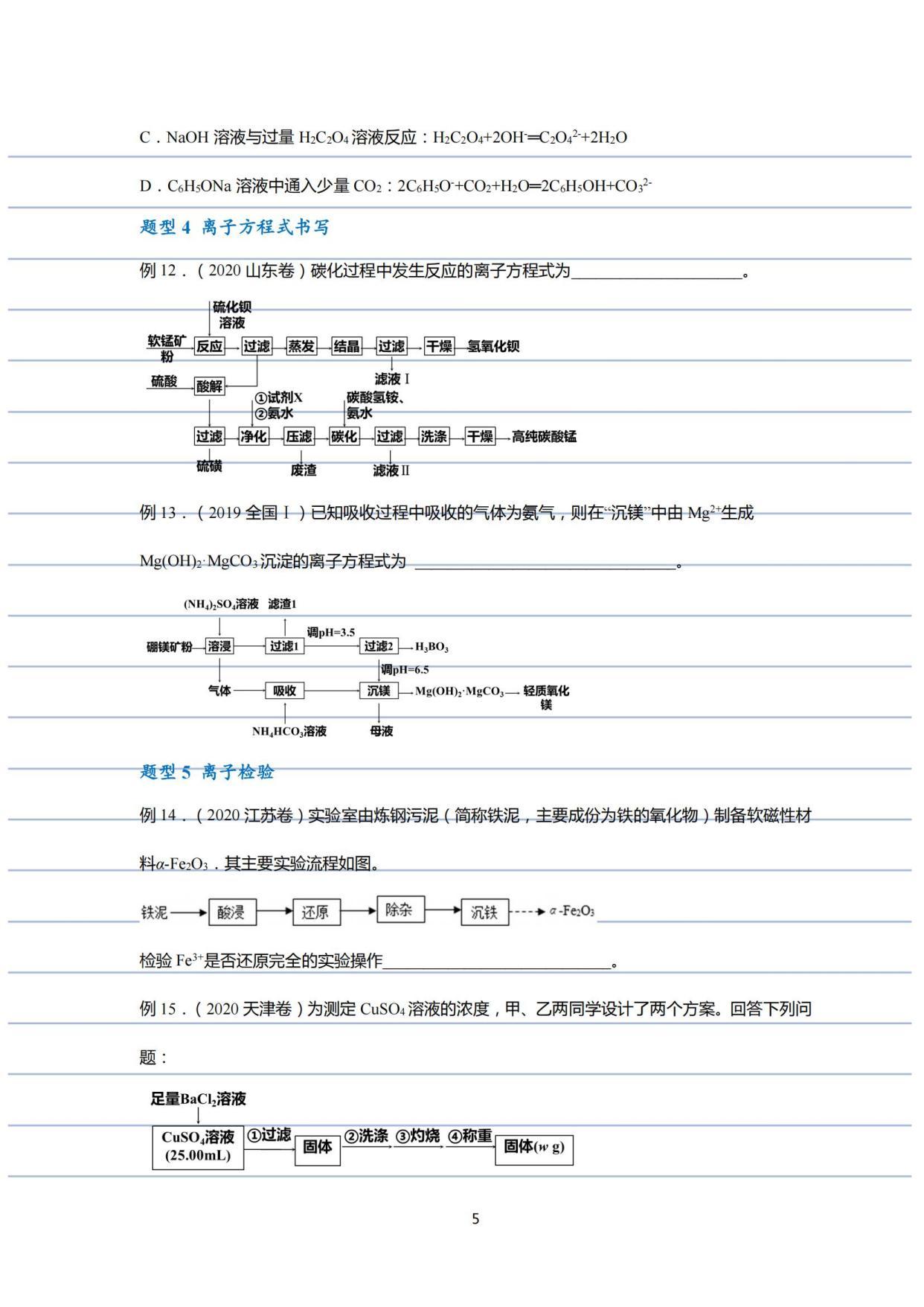 高中化学125道高考必刷题题型刷题至少70的分数