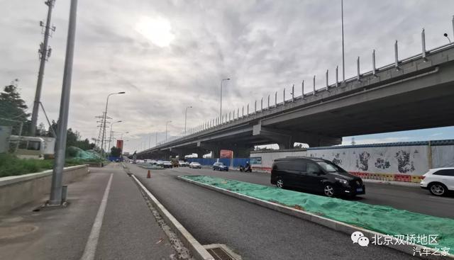 北京廣渠路東延地上部分即將收尾過楊莊路將建出入口