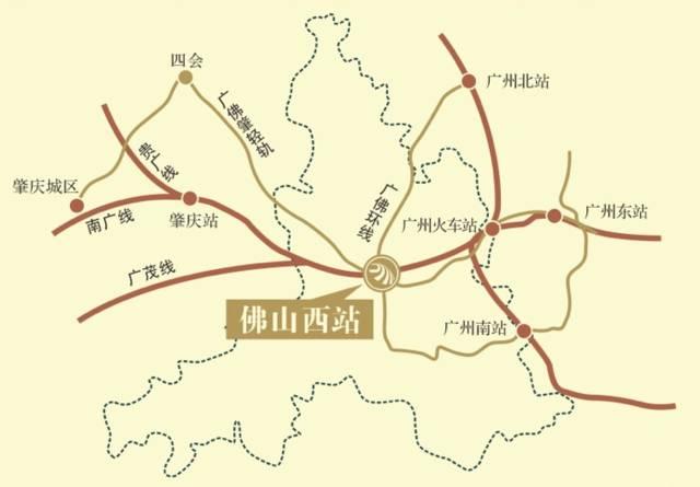未来,这里还有佛山地铁3号线,4号线,广佛肇城轨,广佛环线接入广州