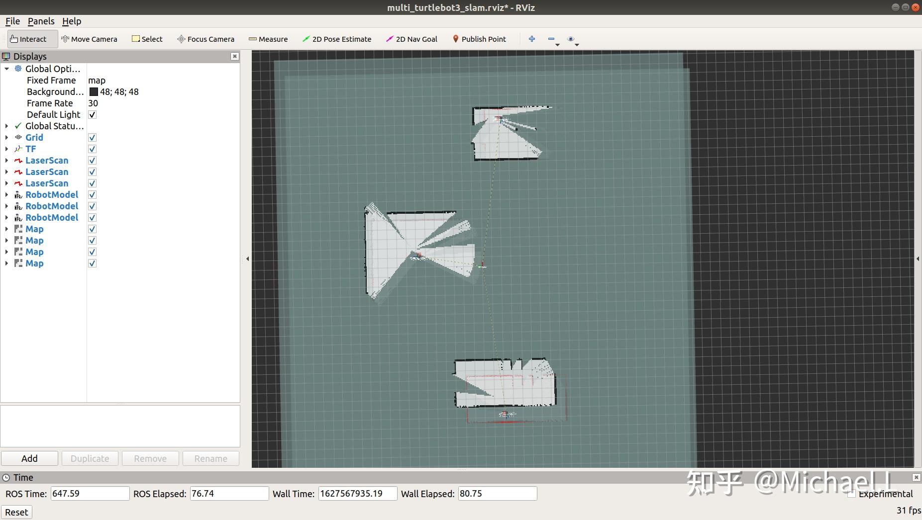 turtlebot3 仿真 --- 多机SLAM与地图融合 - 知乎