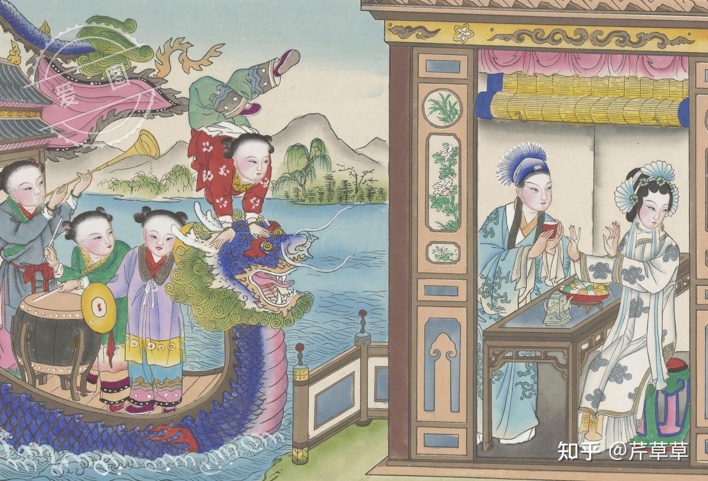 天津荣宝斋印绘《白蛇传》年画册- 知乎
