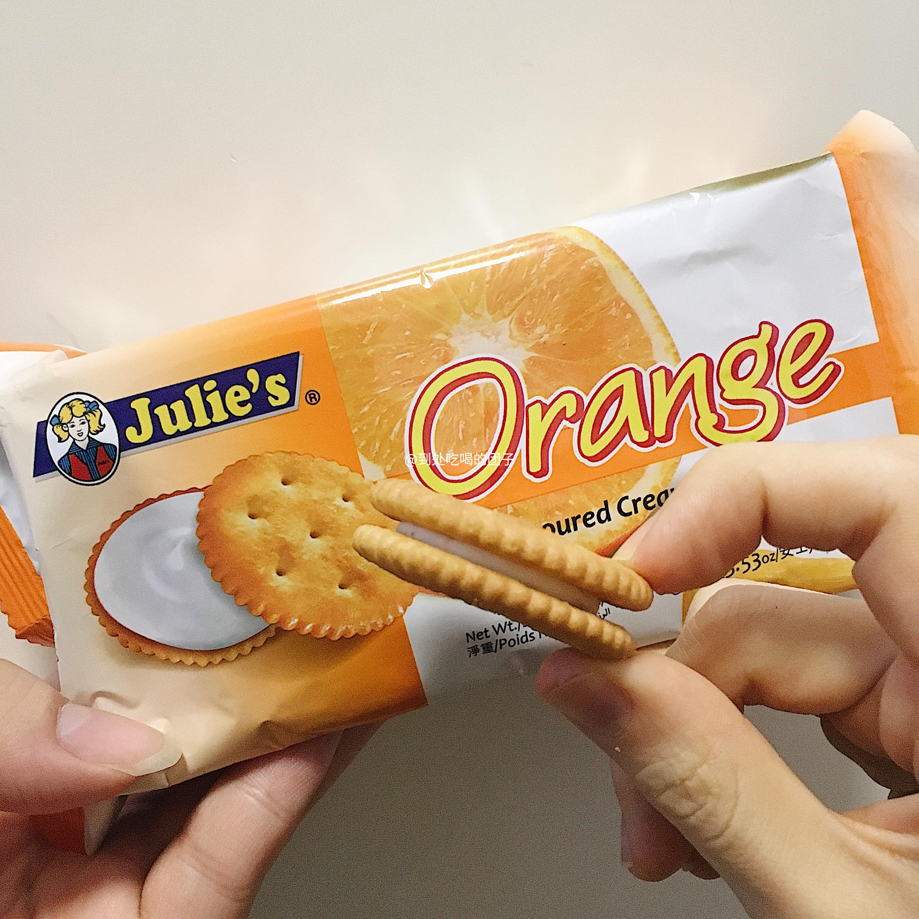 马来零食茱蒂丝芒果味和香橙味夹心饼干