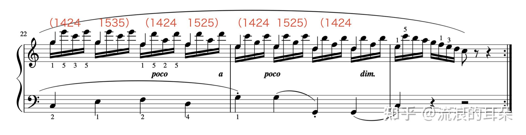 练琴手记车尔尼849no4多声部训练