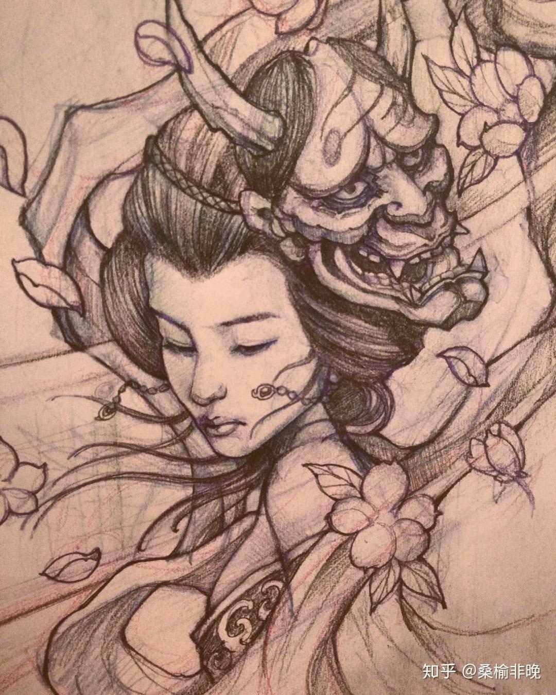 求般若艺妓高清矢量图.高清!高清!高清? - 知乎