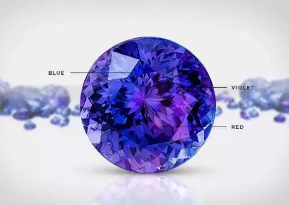 坦桑石宝石里的海洋之心