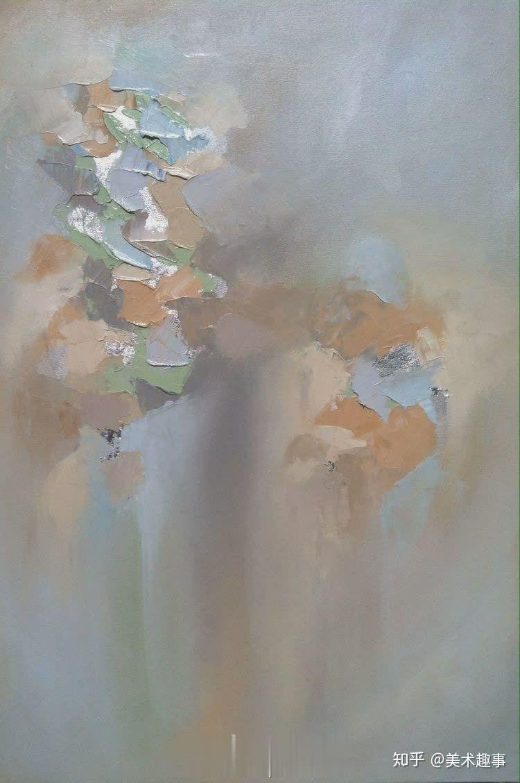 艺术家blairewheeler油画作品颜料厚刮堆积出来的特殊立体感与偏灰