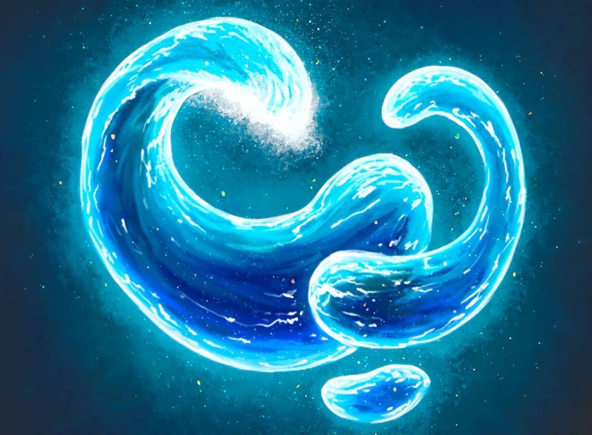 流动的水怎么画教你水效果的画法步骤