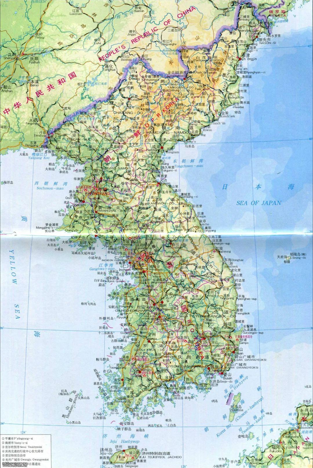 朝鲜半岛年降水量和年平均气温分布图_朝鲜地图_初高中地理网