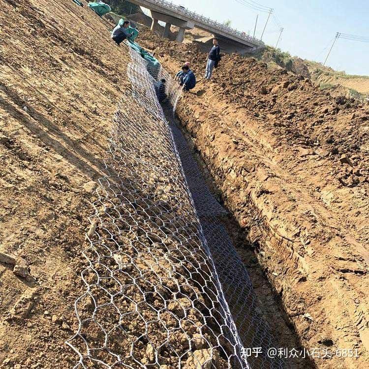 河道抗沖刷護岸格賓網/抗沖刷石籠網護岸格賓籠@水利工程護坡格賓網箱