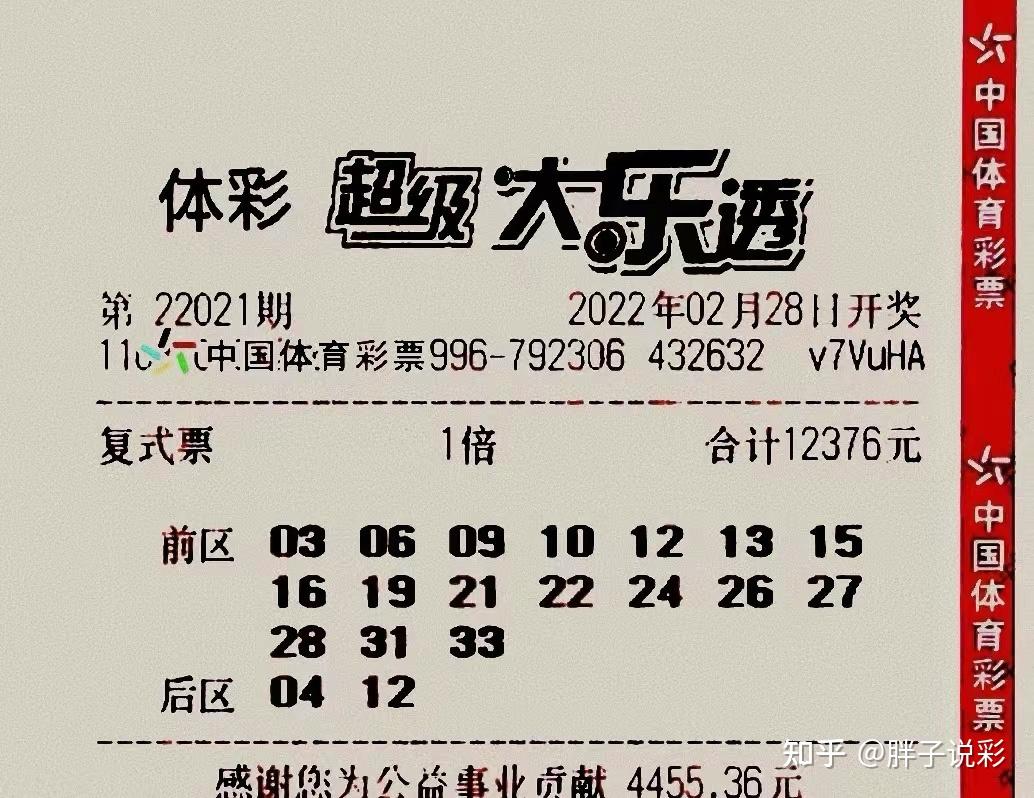 22021期大乐透晒票分享推荐预测