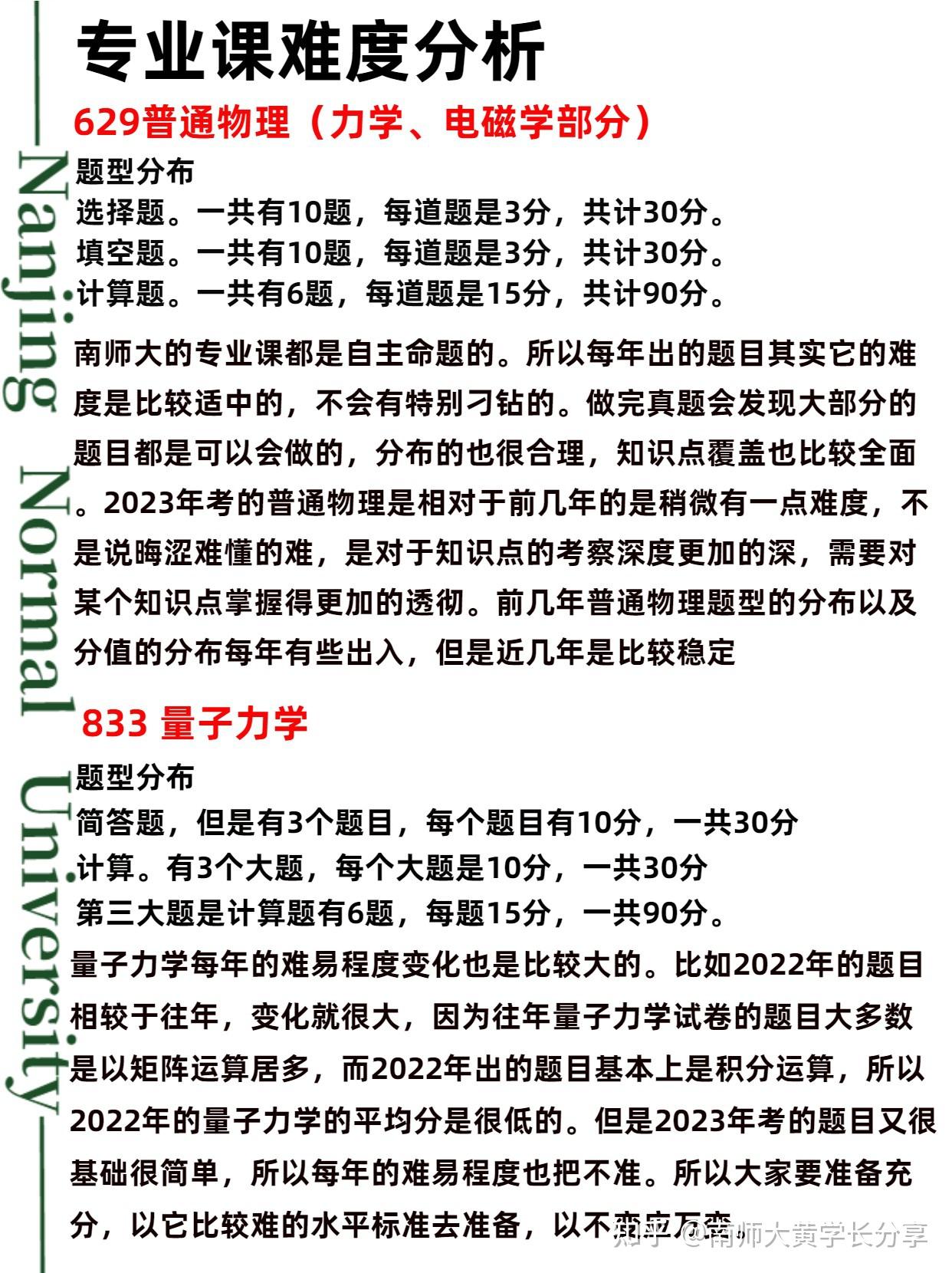 24/25届南京师范大学物理学考研难度全面分析！！ - 知乎