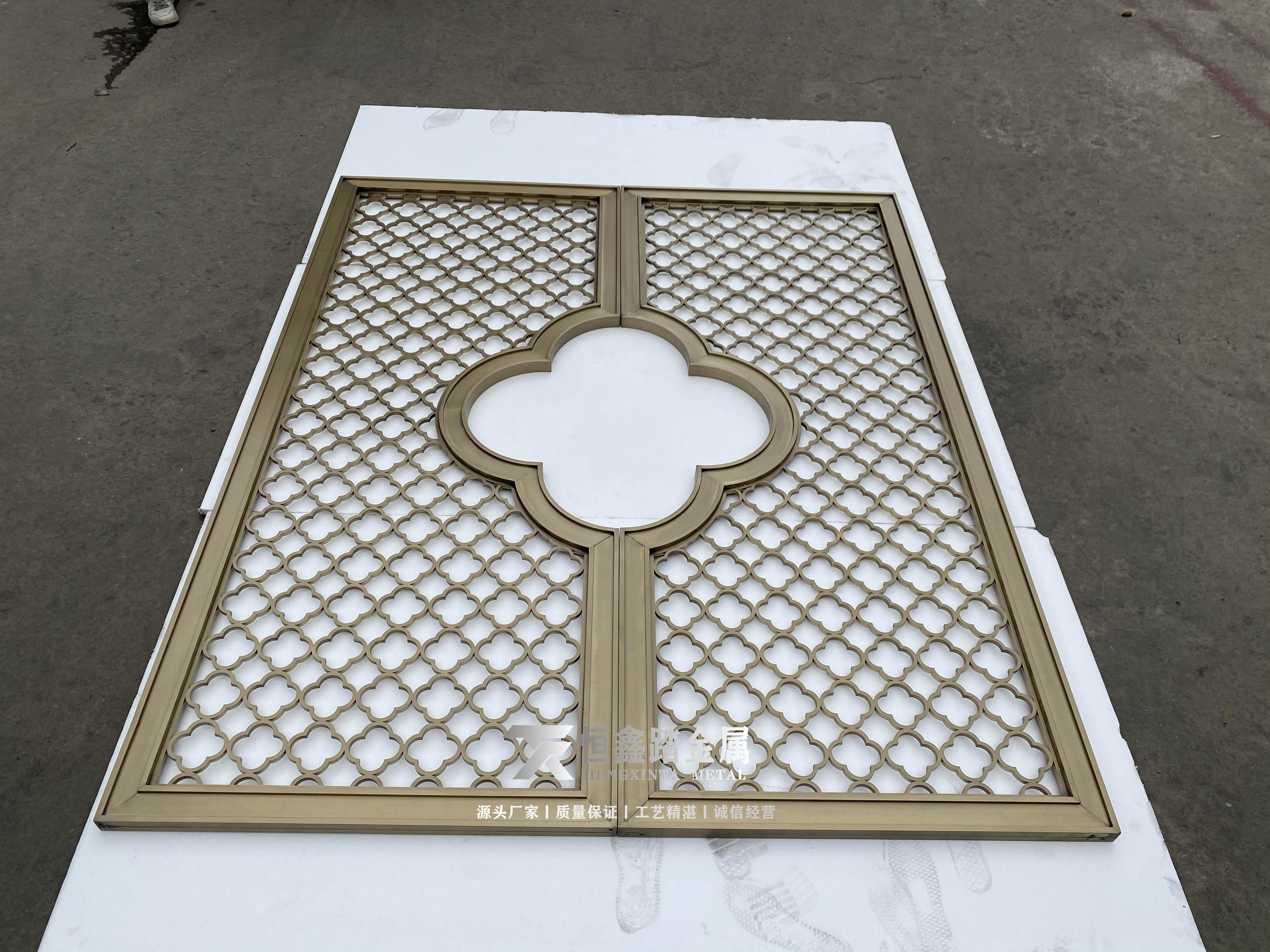 不锈钢镂空梅花造型屏风 酒店家居装修隔断