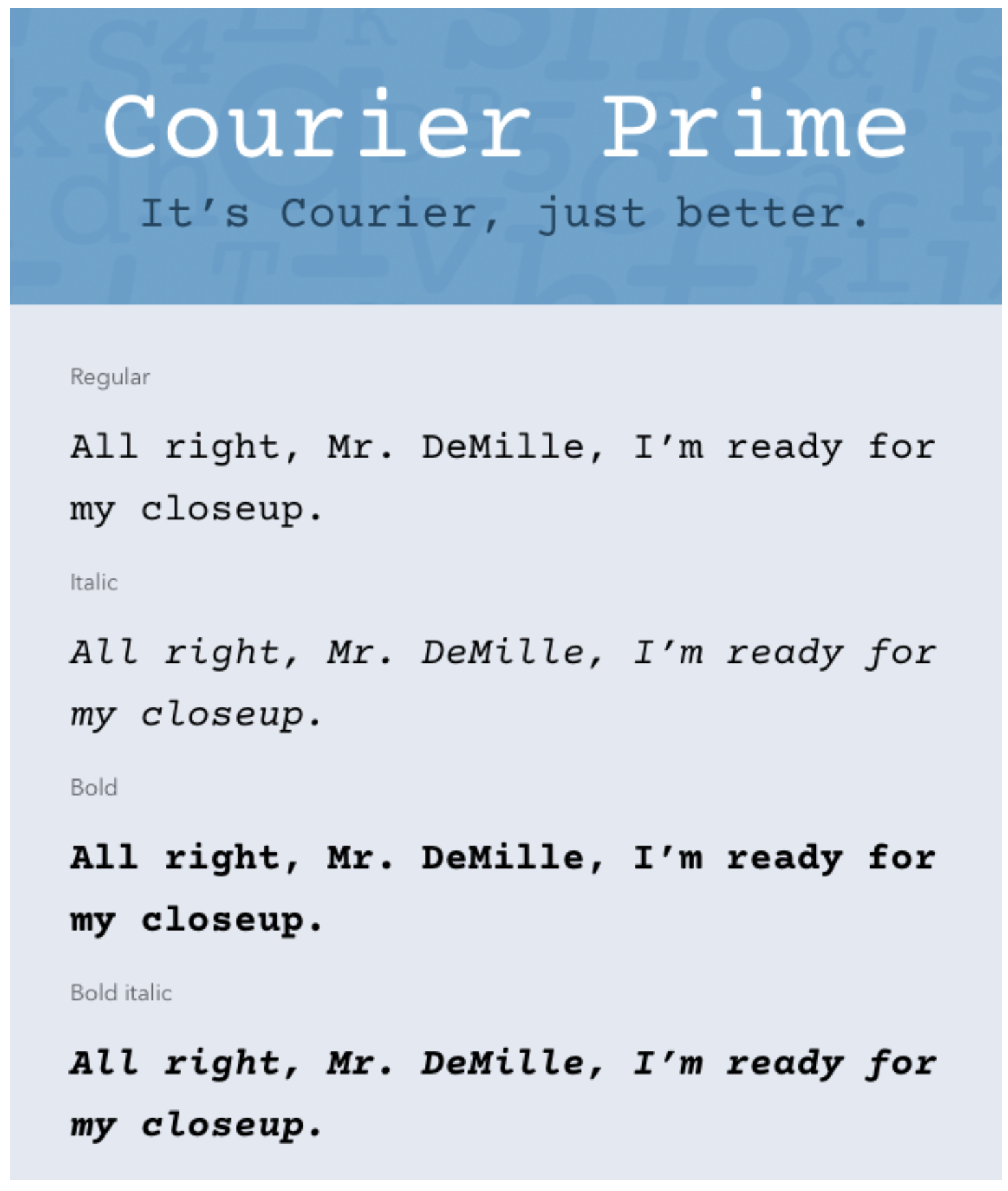 7) courier prime