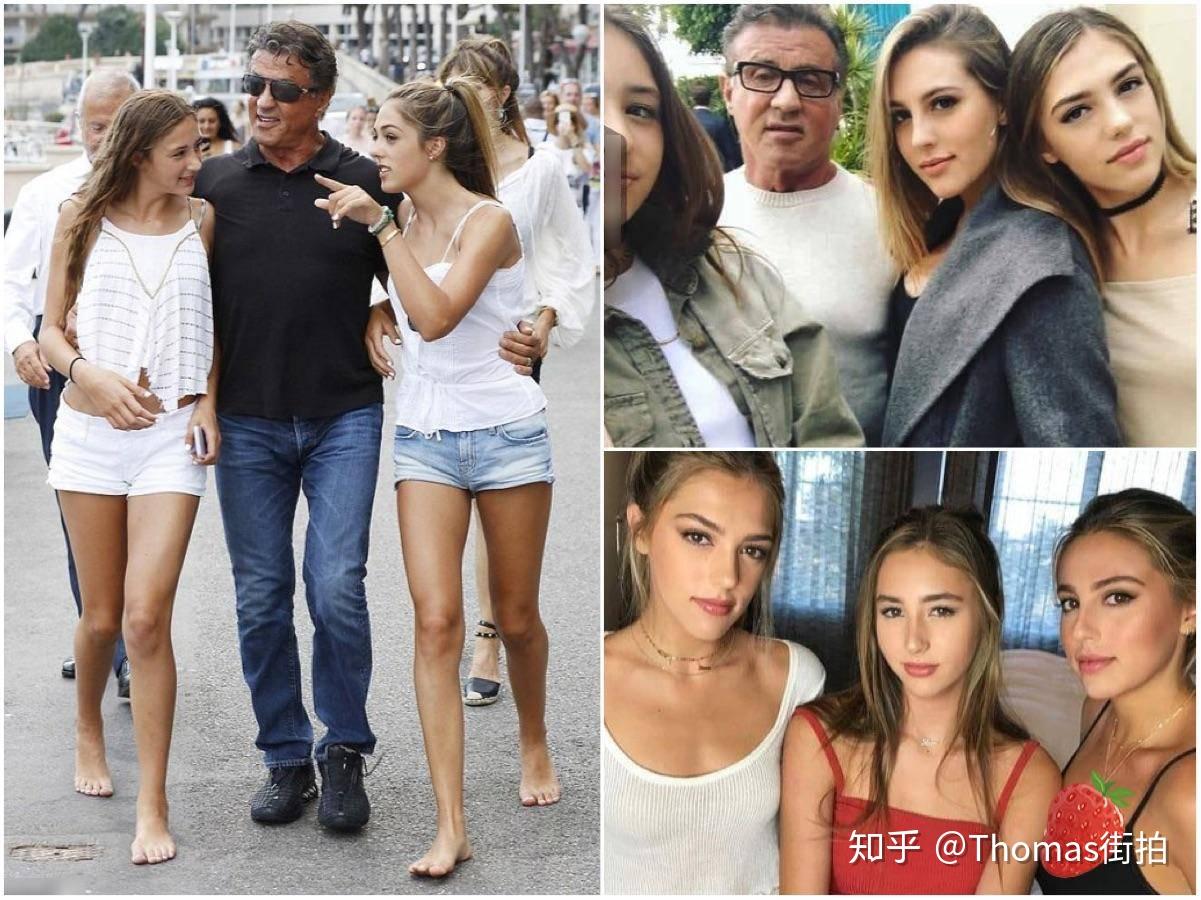 女儿是父亲上辈子的情人史泰龙的三位千金美若天仙时髦身材好