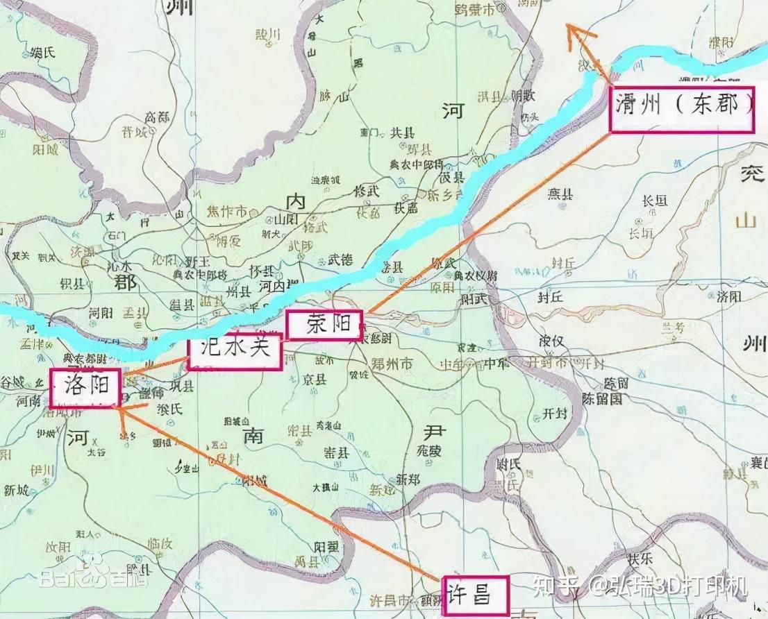 过五关斩六将路线地图图片