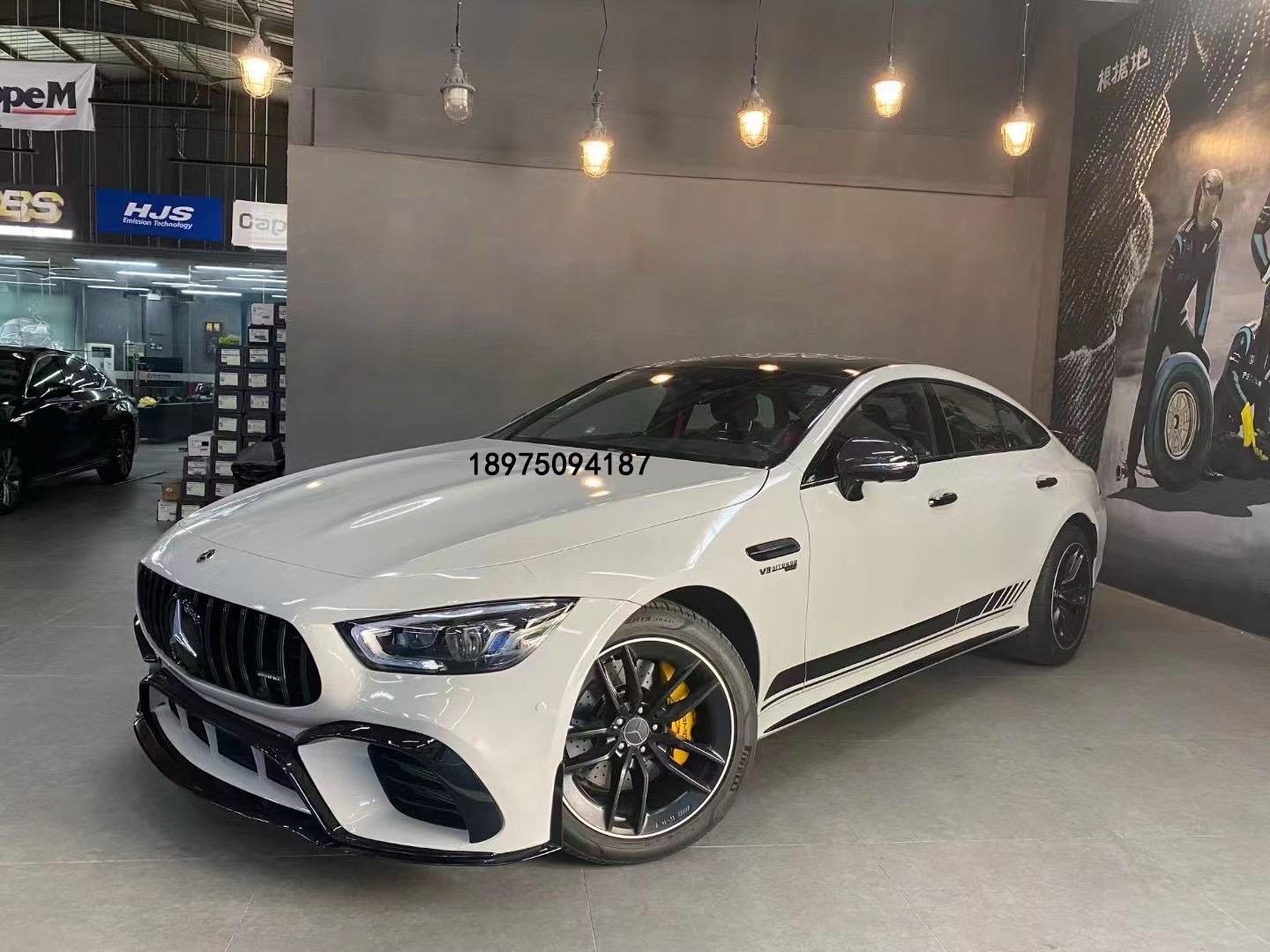奔驰amggt5053改装gt63先行版大包围前杠后唇尾喉碳纤维尾翼完美上车