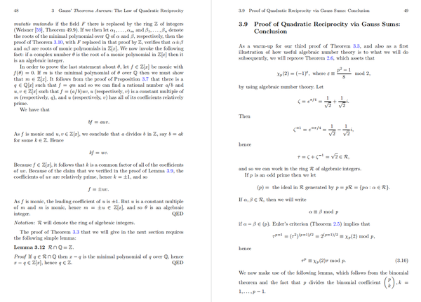  gauss sum 