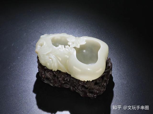 旧蔵 清 玉彫 和田玉 原石 玉質温潤 極細工 中国古玩 骨董