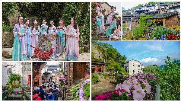 婺源篁岭鲜花小镇30隆重上线鲜花艺术节绚彩启幕