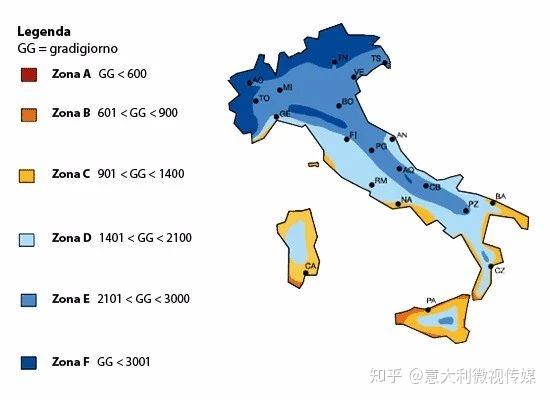 意大利的气候类型图图片