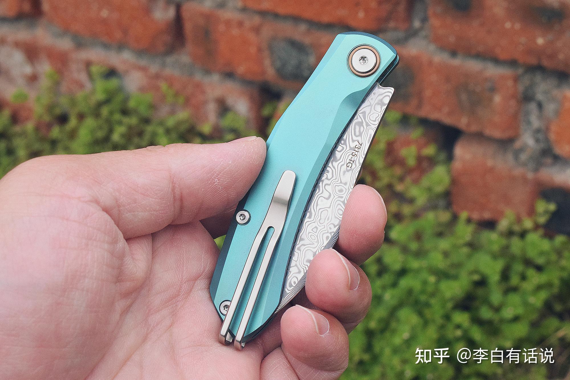 折刀中的“西装暴徒”!三刃木7315钛合金大马士革折刀体验 - 知乎